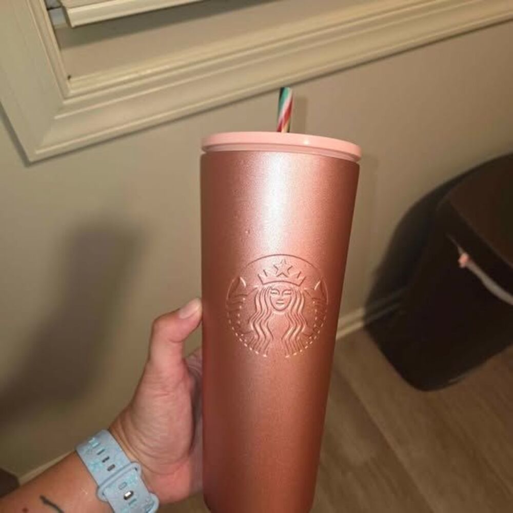 Starbucks Rose Gold Tumbler